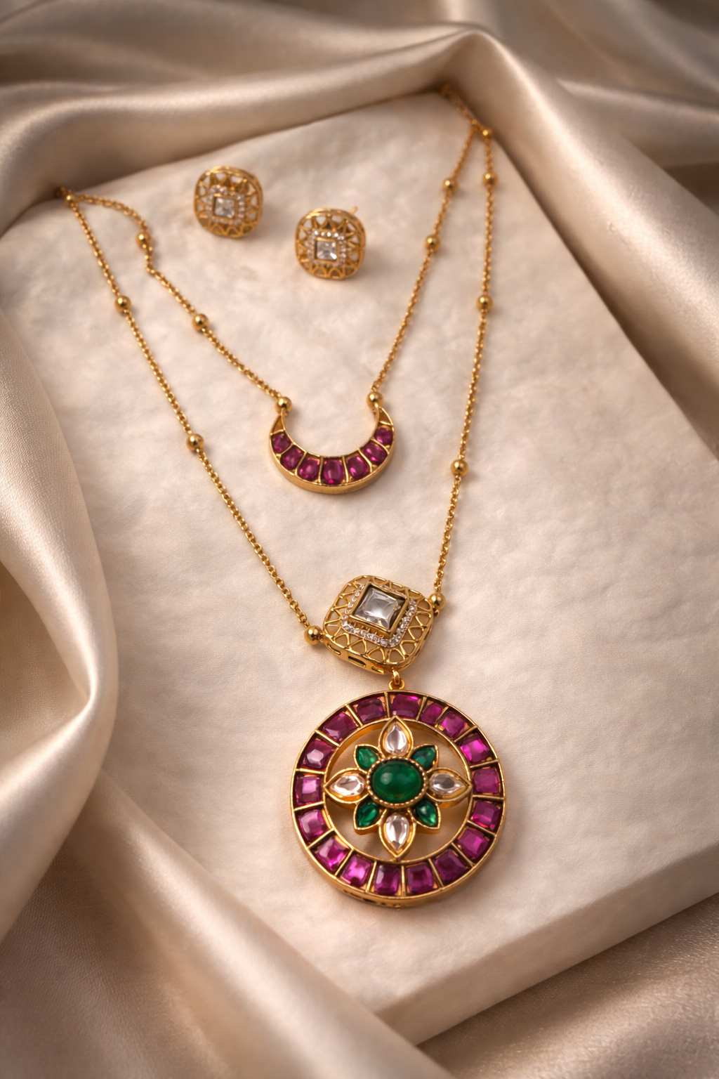 Nyra Pendant Necklace Set